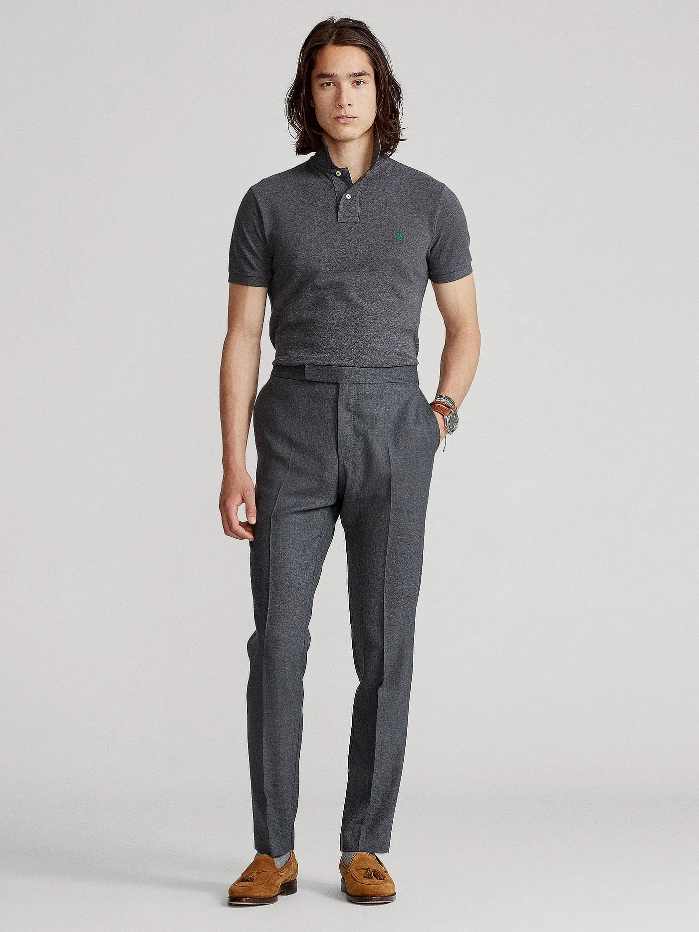 POLO RALPH LAUREN | Poloshirt Slim Fit | grau